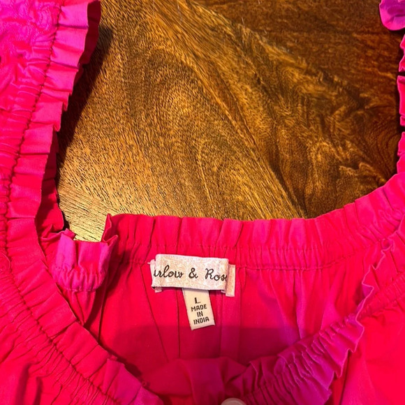 Pink Square Neck Ruffled Midi Sundress - Picture 8 of 9